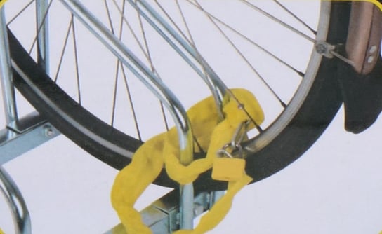 Dunlop, Zapięcie rowerowe łańcuch na kłódkę dł.90cm - Czerwony Dunlop