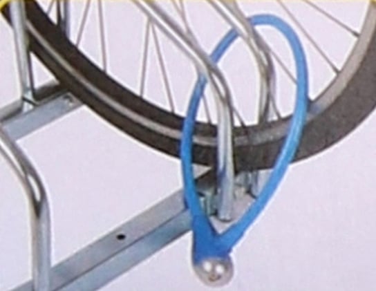 Dunlop, Zapięcie rowerowe spiralne na klucz 1.2x65cm - Czerwony Dunlop