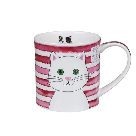 Dunoon, Kubek Orkney - Stripy Cats Pink, Koty Dunoon
