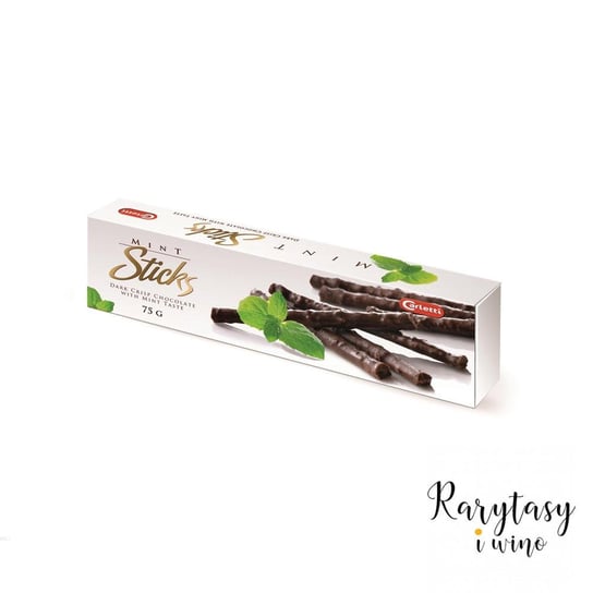 Duńskie Chrupiące Paluszki Z Czekolady Deserowej O Smaku Miętowym „Mint Sticks Crispy Dark Chocolate With Mint Taste” Carletti Inny producent