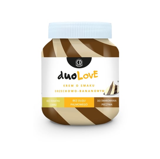 duoLove - krem o smaku orzechowo-bananowym 350g (bez dodatku cukru, bez oleju palmowego) CD Królowa Pszczół
