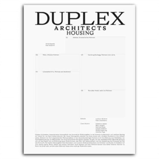 Duplex Architects: Housing Opracowanie zbiorowe
