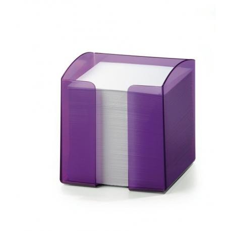 Durable, pojemnik z karteczkami trend, fioletowo przezroczysty DURABLE