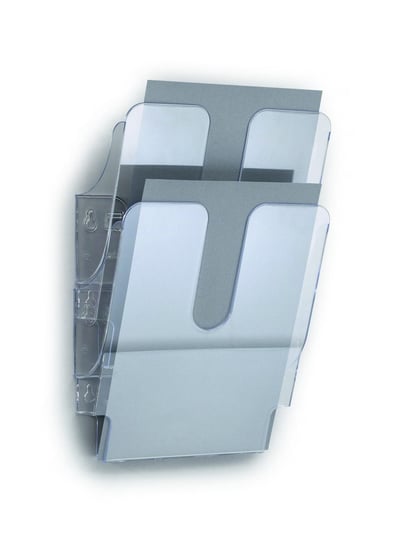 Durable Zestaw dwóch pojemników na dokumenty Flexiplus 2 A4 - przezroczysty DURABLE