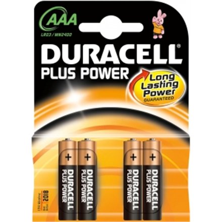 Duracell AAA LR03  Alkaline Plus Power MN2400  4 pc(s) Duracell