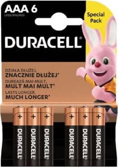 Duracell Bateria AAA / R03 6 szt. Duracell