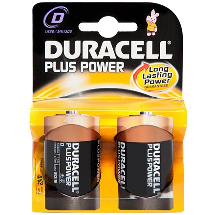 Duracell D LR20  Alkaline Plus Power MN1300  2 pc(s) Duracell