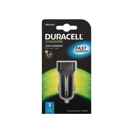 Duracell ładowarka samochodowa 5V 1 x USB-A 2.4A  czarny Duracell