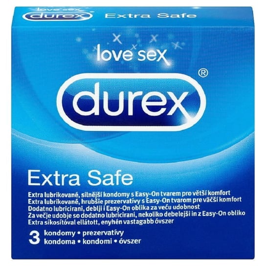 Durex, Extra Safe, Wyrób medyczny, 3 Sztuki Durex