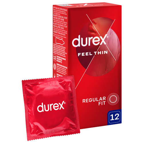 Durex, Feel Thin Classic, Wyrób medyczny, 12 Szt. Durex