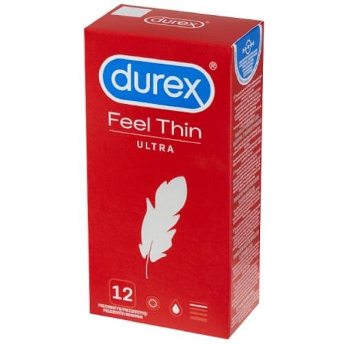 Durex, Feel Thin Ultra, Prezerwatywy, Wyrób medyczny, 12szt. Durex