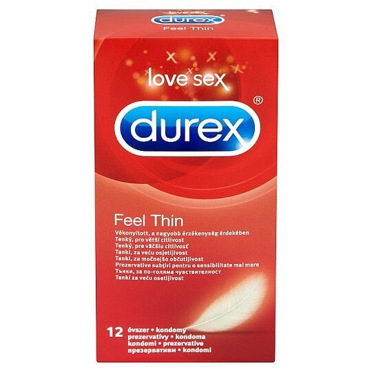 Durex, Feel Thin, Wyrób medyczny, 12 Sztuk Durex
