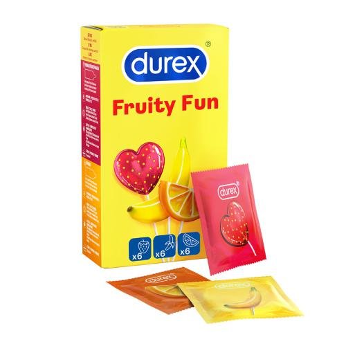 Durex, Fruity Fun, Prezerwatywy, Wyrób medyczny, 18 Szt. Durex