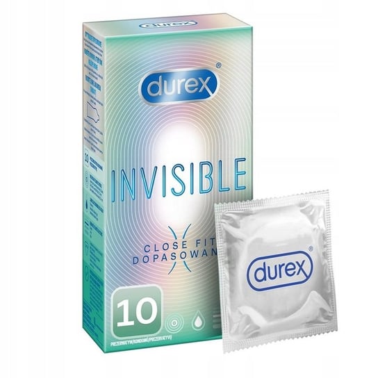 Durex Invisible close fit prezerwatywy dopasowane, Wyrób medyczny, 10szt Durex