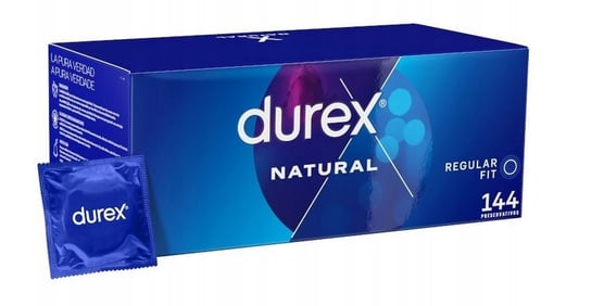 Durex Natural Anatomic Classic, Prezerwatywy, Big Box, Wyrób medyczny, 144szt. Durex