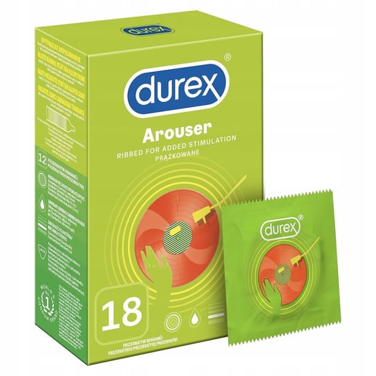 Durex, prezerwatywy Arouser, Wyrób medyczny, 18 szt. Durex