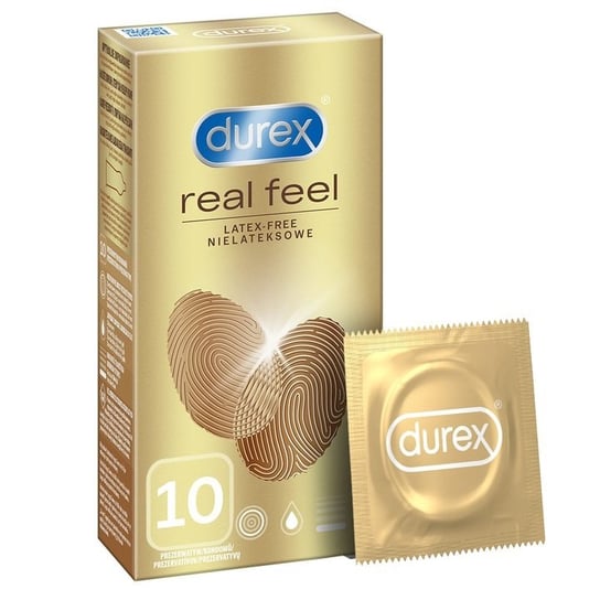 Durex, prezerwatywy bez lateksu Real Feel, Wyrób medyczny, 10 szt. Durex