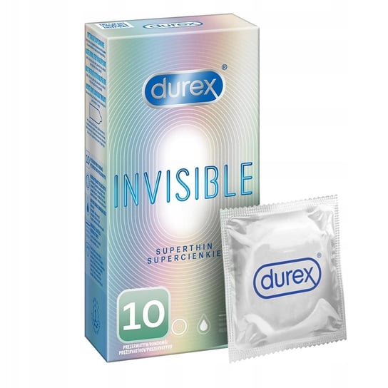 Durex, prezerwatywy dla większej bliskości Invisible, Wyrób medyczny, 10 szt. Durex