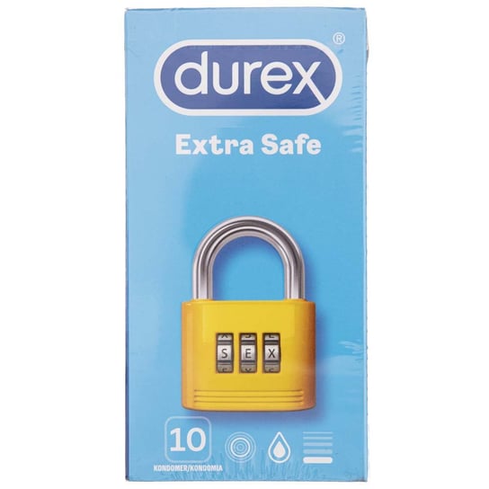 Durex prezerwatywy Extra Safe, Wyrób medyczny, 10 sztuk Durex