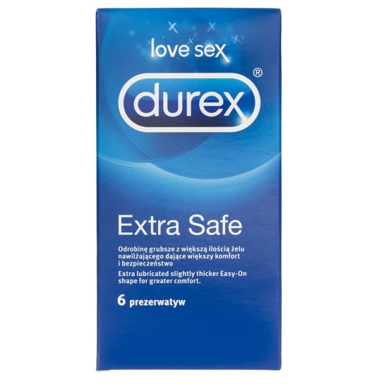 Durex, prezerwatywy Extra Safe, Wyrób medyczny, 6 szt. Durex