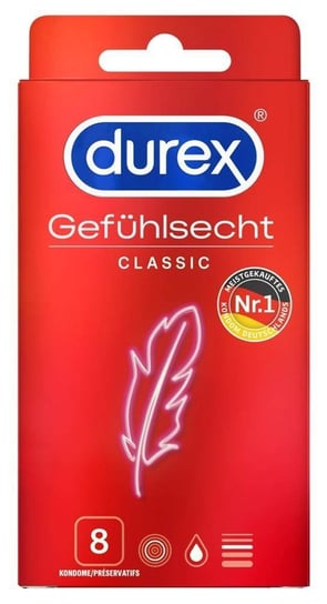 Durex, Prezerwatywy Gefühlsecht Classic, 8szt. Orion