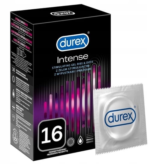 Durex, prezerwatywy Intense Orgasmic, Wyrób medyczny, 16 szt. Durex