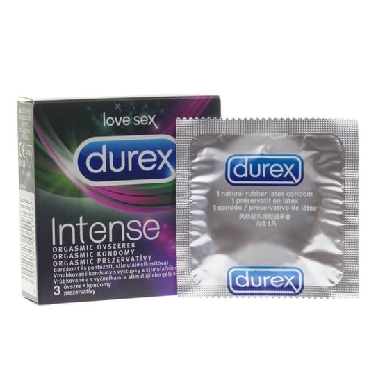Durex prezerwatywy Intense Orgasmic, Wyrób medyczny, 3 sztuki Durex