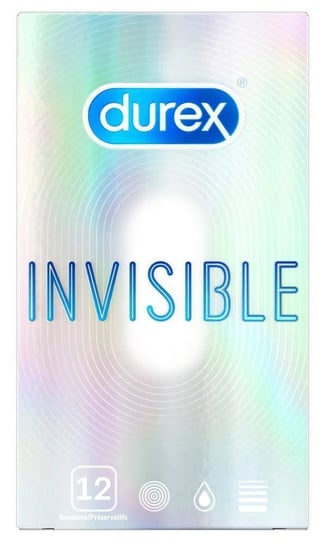 Durex, Prezerwatywy Invisible Extra Dünn, 12 szt. Orion