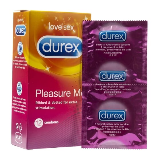 Durex, prezerwatywy Pleasure Me, Wyrób medyczny, 12 szt. Durex