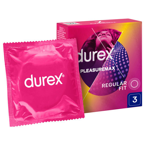 Durex, prezerwatywy Pleasuremax, Wyrób medyczny, 3 szt. Durex