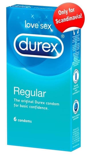 Durex, Prezerwatywy Regular, 6 szt. Orion