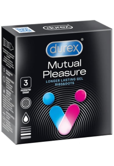 Durex, prezerwatywy z wypustkami Performax Intense,Wyrób medyczny, 3 szt. Durex