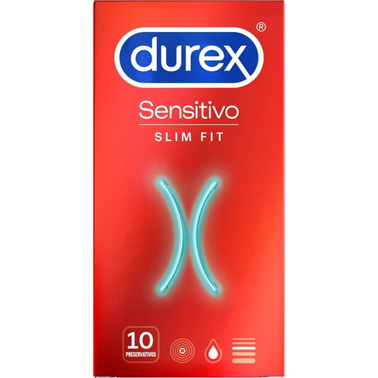 Durex Sensitivo Slim Fit prezerwatywy Dopasowane, Wyrób medyczny, 10 szt. Durex
