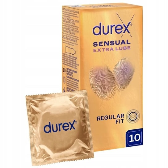 Durex Sensual Extra Lube prezerwatywy z dodatkowym lubrykantem 10szt Durex