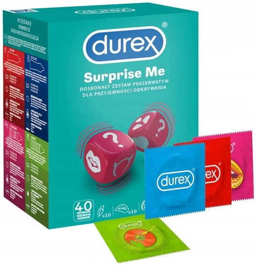 Durex, Suprise Me, Prezerwatywy, Wyrób medyczny, 40 szt. Durex