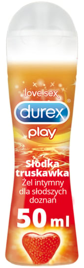 Durex, żel intymny - lubrykant smakowy Słodka Truskawka, Wyrób medyczny, 50 ml Durex