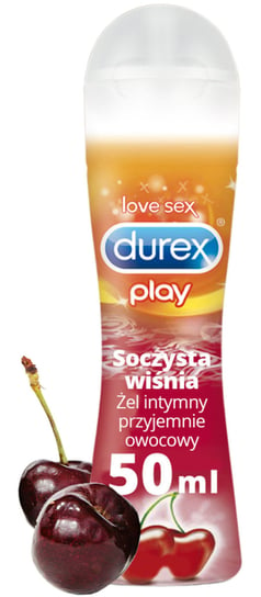 Durex, żel intymny - lubrykant smakowy Soczysta Wiśnia, Wyrób medyczny, 50 ml Durex