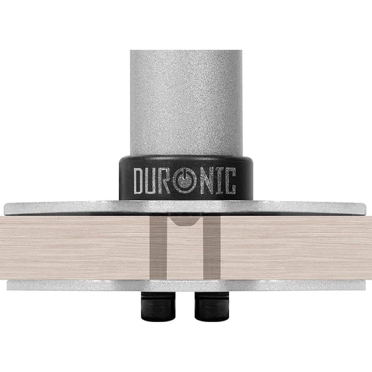 Duronic DM-GR-01 SR Przelotka uchwyt biurkowy DM35 kolor srebrny montaż, gdy klampa niemożliwa Duronic