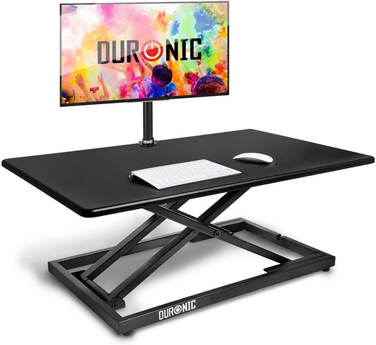 Duronic DM05D10 Podnośnik praca siedząca - stojąca biurko do pracy na stojąco i siedząco stacja robocza Duronic