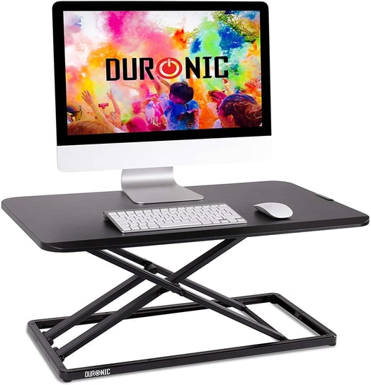 Duronic DM05D20 Nakładka biurko stojąco - siedzące | biurko do pracy na stojąco | podnośnik do komputera | stacja robocza | podstawka Duronic