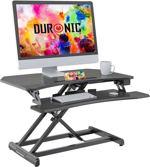 Duronic DM05D22 Nakładka do pracy stój elektryczna nakładka to pracy stojąco siedzącej, biurko do pracy na stojąco Duronic