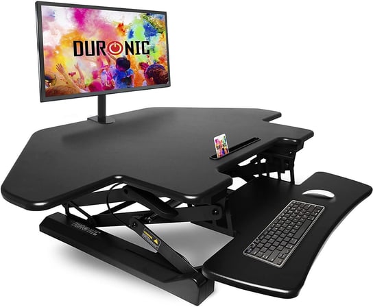 Duronic DM05D5 Nakładka do pracy stojąco siedzącej biurko do pracy na stojąco i siedząco stacja robocza Duronic