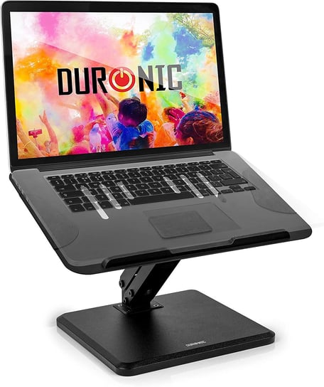 Duronic DML125 Stojak na laptop iPad tablet graficzny | ramię z regulacją wysokości | regulowana podkładka | uniwersalny stand biurkowy na laptopa | wolnostojąca podstawka do urządzeń mobilnych Duronic