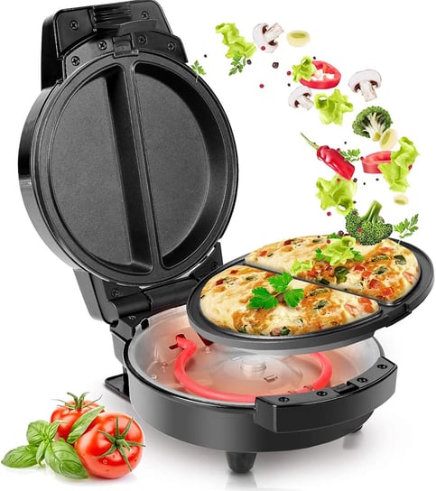 Duronic OM60 Urządzenie do omletów omleciarka 600W wyjmowane talerze Duronic