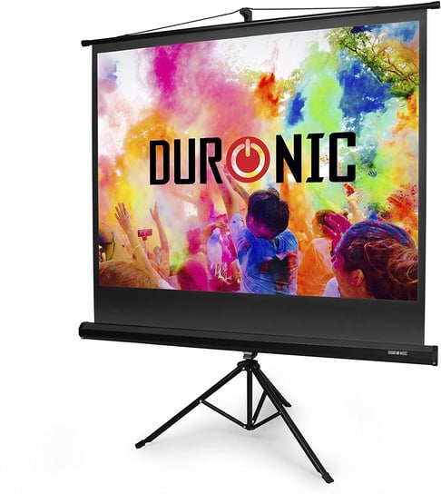 Duronic TPS50 4:3 Ekran do projektora na statywie | sala konferencyjna | kino domowe | mata projekcyjna Duronic