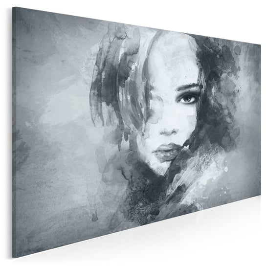 Dusza z antracytu w szarości - nowoczesny obraz na płótnie - 120x80 cm VAKU-DSGN Nowoczesne obrazy
