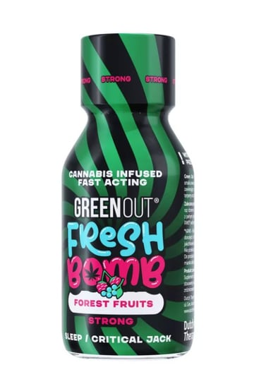 Dutch Therapy, GreenOut Fresh Bomb, Shake konopny Forest Fruits Strong Green Out, Suplementy diety, 100ml Dutch Therapy
