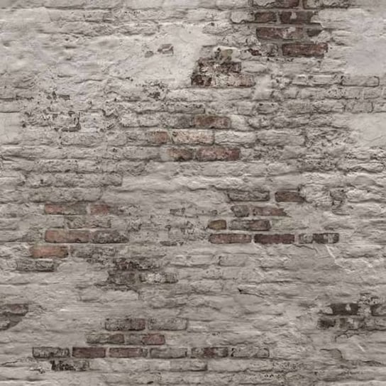 DUTCH WALLCOVERINGS Fototapeta Old Brick Wall, szara Dutch Wallcoverings