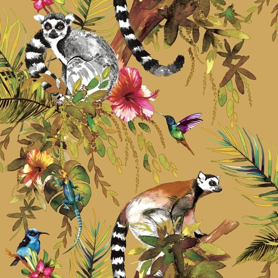 DUTCH WALLCOVERINGS Tapeta Lemur, kolor ochry Dutch Wallcoverings