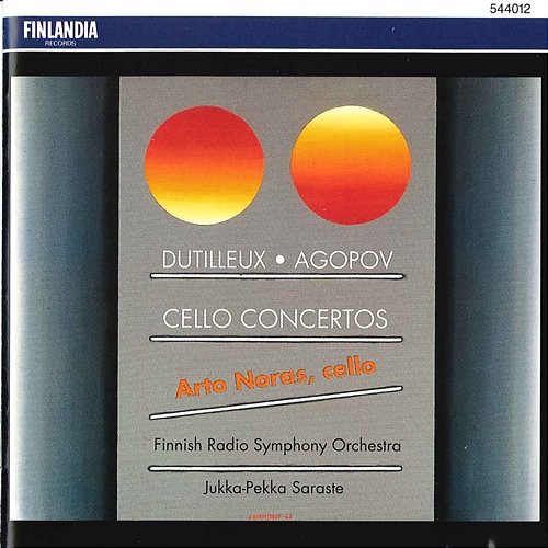 Dutilleux / Agopov : Cello Concertos Arto Noras and Finnish Radio Symphony Orchestra